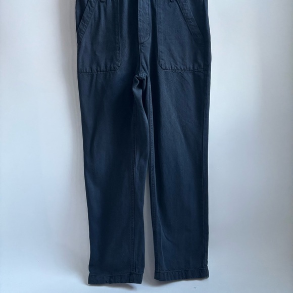 Everlane Jumpsuit Denim The Super Soft Shortsleeve Coverall Jean Navy Dark Wash - Picture 7 of 16